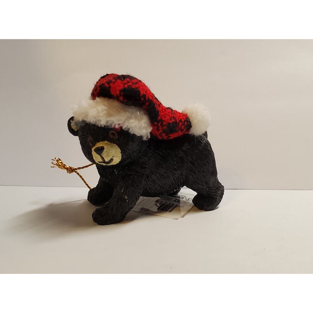 Kurt Adler Ornament - Baby Bear with Santa Hat